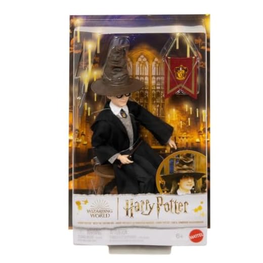 Mattel Harry Potter y el Sombrero Seleccionador Muñeco mago con accesorios, juguete +6 años (HND78)
