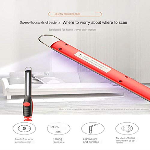 Flameer Varinha De Desinfecção De Lâmpada De Desinfecção De Desinfetante De Luz UV Para Doméstico De