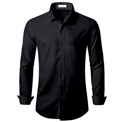 Men's Slim Fit Dress Shirts for Business Casual