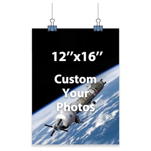 Unframed Custom Poster Prints, Upload Your Images/Photos, Personalized Pictures Customized Poster Printing (12x16) Cover