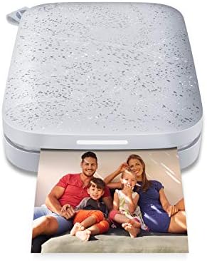 HP Sprocket Portable Photo Printer (Luna Pearl) and Sprocket 2x3 ZINK Photo Paper, 50 Sheets