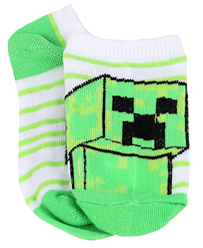 Minecraft Boy's 5 Pack Character Socks, White, Small2