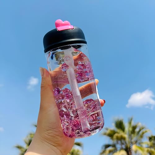 Image of THE VENTI SHOTAY COOL Unbreakable Water Bottle with Sipper BPA Free Tritian, Leak-Proof Water Bottle Ideal for Office, Sports, School, Gym (450ML-Black)
