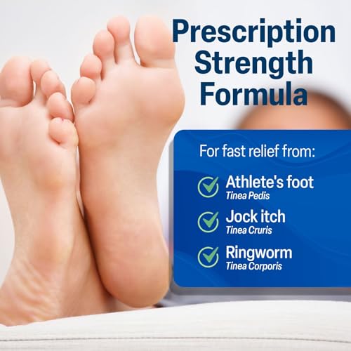Image of TARO Terbinafine Hydrochloride antifungal Cream 1% - Athletes Foot Cream Extra Strength, relieves itching & Burning, Cures Most Athlete's Foot, Jock Itch & Ringworm