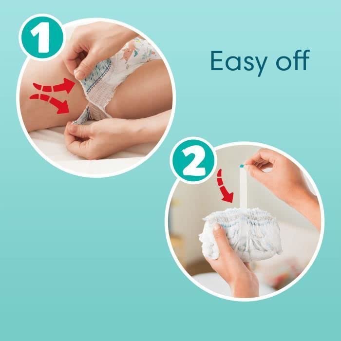 Pampers Pieluchy dziecięce rozmiar 4 (9-15 kg) Premium Protection, Maxi, 18 pieluszek majtkowych, Single PACK, z woreczkiem zabezpieczającym i stoperem