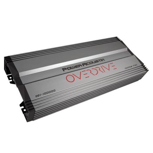 Power Acoustik OD1-10000D - 10,000 Watt Monoblock Car Amplifier | Class D, High Power Single Channel Amp for Subwoofers, 1 Ohm Stable, Car Audio Bass Upgrade