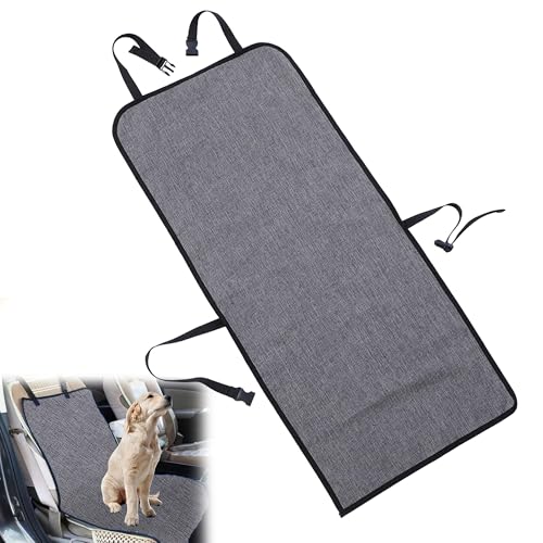 xiruiubao Coprisedile Cani Auto Anteriore, Impermeabile e Antigraffiato Telo Macchina per Cani, Antiscivolo Coprisedile per Cani per Auto, Camion e SUV (109 x 49 cm, Grigio)