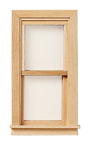 Dollhouse Miniature 1/2" Scale Traditional Non-Working Window