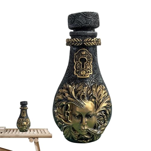 GkgWuxf Vaser för bordsuppsatser, retro dekorativ flaska - dekorativ harts vas för vardagsrum, matsal, sovrum