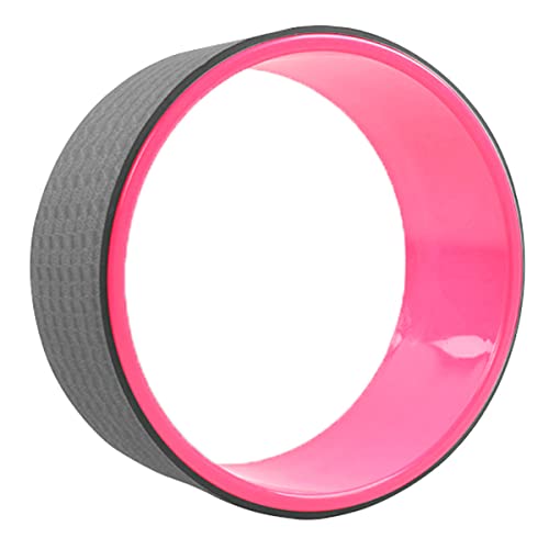 unycos - Yoga Wheel, Stabiles Yoga Rad 32 cm für Dehnübungen, Bessere Flexibilität, Mehr Kraft, Lindert Schmerzen und Stress in Rücken | Yoga-Schaumstoffrollen, Idealer Rückendehner. (Pinke) Cover