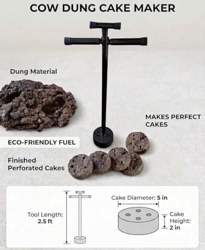 Generic Soilkheti Metal Cow Dung Cake Maker 5inch - Image 4