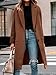 ANRABESS Womens Peacoat Notched Lapel Collar Single-Breasted Trench Coats Loose Casual Long Jacket 2025 Fall Winter Outerwear Caramel Medium