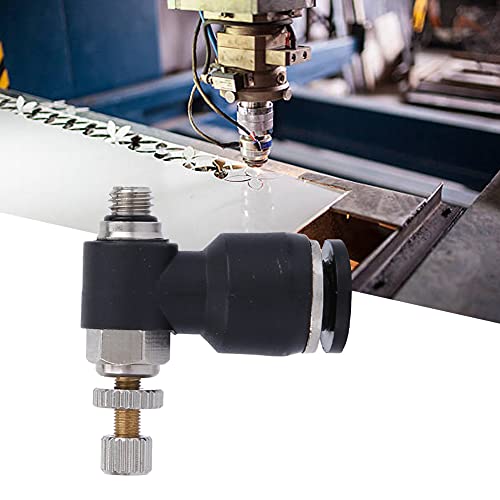 Image of Hilitand CO2 Air Adjuster, Air Pipe Adjustable Joint C02 Gas Nozzle Valve Engraving Machine Nozzle Air Valve (Trachea 6mm /Thread M5 /Adjustable)