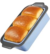BRONYPRO 9x5 Inch Non-Stick Bread Loaf Pan,Non-Toxic Silicone Baking Mold For Homemade Bread,Heav...