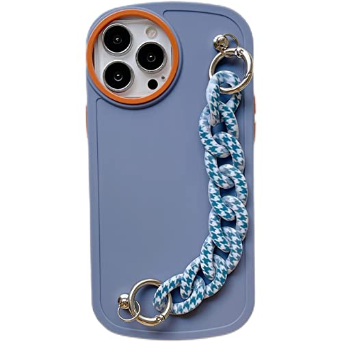 Coque iPhone XR anti-chute avec sangle arrière marron noir