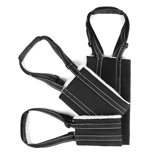 Verstellbarer Hunde Tragehilfe für Mittelgroße/Große Hunde, Sicherheitsunterstützung für Alte Verletzte Behinderte Hunde, Rehabilitationsgeschirr mit Polsterung