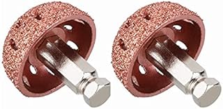 2Pcs Low Speed Tire Buffer, 1.5" Tire Grinder Tire Buffing Wheel Tire Patch Roller 3/8"-24 Thread with Linking Rod Tire Patch Kit