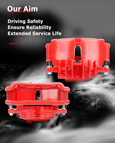 Image of cciyu 18-B4723 18-B4722 Front Left & Right Brake Calipers With Bracket For Ford For Mustang 1999-2002