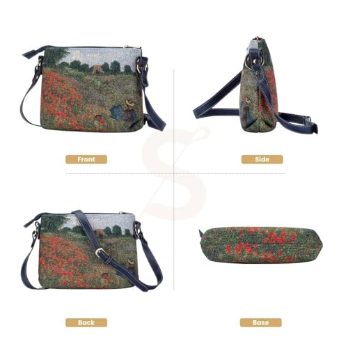Image of Signare Tapestry Crossbody Bag Sling Shoulder Purse for Women