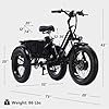 Broobey Electric Tricycle for Adults 20" Electric Trike Ebike 7 Speeds 3 Wheels Adult Electric Tricycle with Large Basket 500W 48V15Ah Li-Battery 60 Miles in PAS Mode Black 004 #1