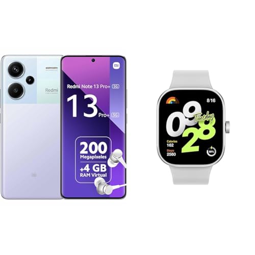 Xiaomi Redmi Note 13 Pro+ 5G & Redmi Watch 4 – Vit/Silver Gray