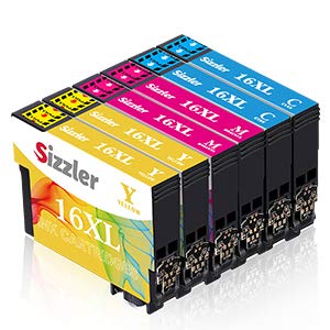 Sizzler Vervanging voor Epson 16XL inktcartridges Compatibel voor Epson Workforce WF-2750 WF-2630 WF-2760 WF-2010 WF-2510 WF-2520 WF-2660 WF-2540 WF-2650 WF-2530 ( 2 Cyaan, 2 Magenta, 2 Geel)