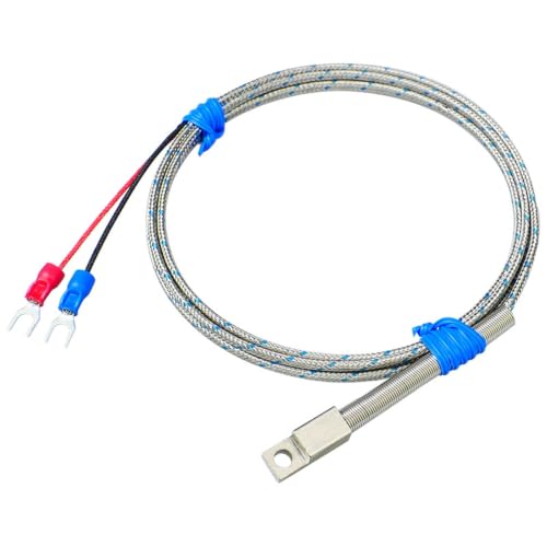 Termopar tipo K para control de temperatura superficial en maquinaria e instalación circular
