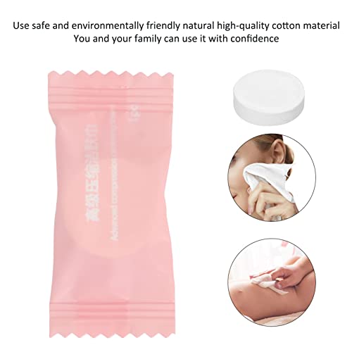 50 peças mini toalhas comprimidas descartáveis, toalha de rosto comprimida descartável toalha de alg