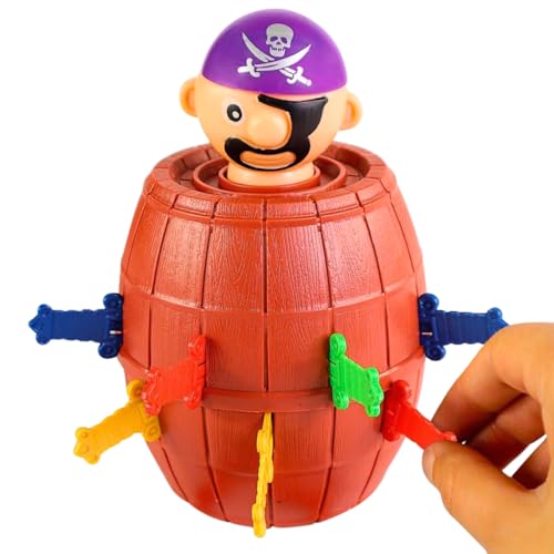 Pula Pirata Barril Grande Brinquedo Infantil com 16 Espadas Coloridas Jogo de Mesa Educati... Pula Pirata Barril Grande Brinquedo Infantil com 16 Espadas Coloridas Jogo de Mesa Educati...