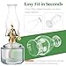 Oil Lamp Chimney Replacement – Clear Hurricane Lamp Glass Shade (Wave Style) for Kerosene Lamps – 3 Inch Base（1 Pack）