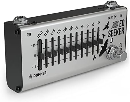 Donner EQ Seeker Ten Band Equalization Guitar Effect Pedal True Bypass