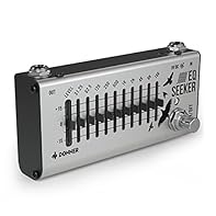 [Superior EQ Pedal] Convenient compact size, Suitable for any music style. The EQ Seeker is designed and built with carefully selected components to ensure best sound quality and road performance. [10 Band EQ] Fully functional 10-band graphic equaliz...
