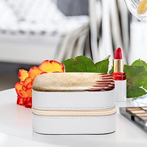 Boîte à bijoux baseball : cadeau idéal en cuir PU compact