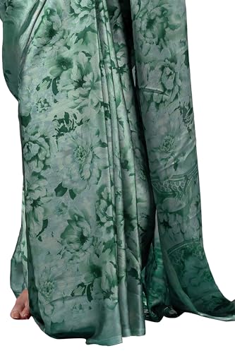 Image of MIRCHI FASHION Saree for Woman Chiffon Floral Printed | Lightweight All-Day Comfortable Women's Sari with Unstitched Blouse Piece (Available in 30 Colors)