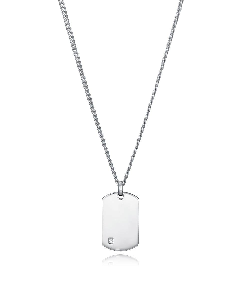 Viceroy Fashion 6485C01000 Collar Hombre - Acero con Diamante 1 PT, 50+3 cm