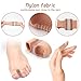 4pcs Toe Separators, Gel Correct Toes Toe Spacers with 2 Loops Breathable Hammertoes Straightener for Overlapping Toes Corrector Elastic Toe Aligners for Women Men