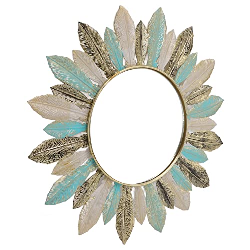 Décoration murale en métal pour chambre et bureau déco plumes minimaliste