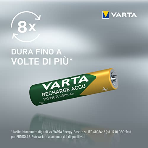 VARTA Batterie ricaricabili AAA Rechargeable
