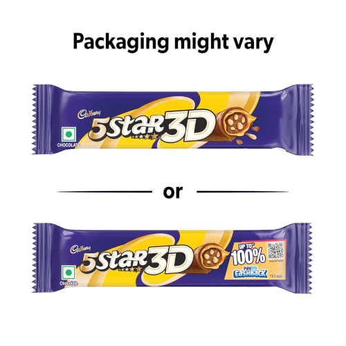 Image of Cadbury 5 Star 3D Chocolate Bar, 24.7 g