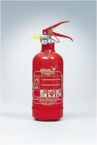 Jockel Extincteur pl1jm Mini extincteur à pression permanente, 1 kg, à poudre ABC,