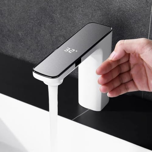 Grifo de baño sin contacto ZH1YFD moderniza tu lavabo con control digital de temperatura 3