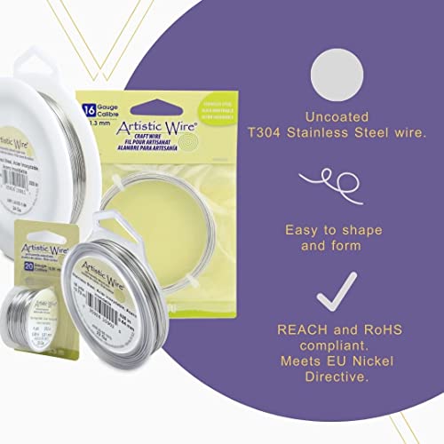 Artistic Wire - Filo, Lunghezza 91,4 m, Misura 32