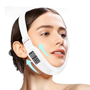 Electric Double Chin Device and V-Shaped Face Machine with 8 Modes and 15 Gear Adjustable Intensities – Intelligent Chin Device for Women’s V-face