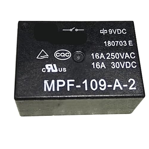 Relais électrique MPF-109-A-2 9V à 4 broches pour circuit imprimé x2