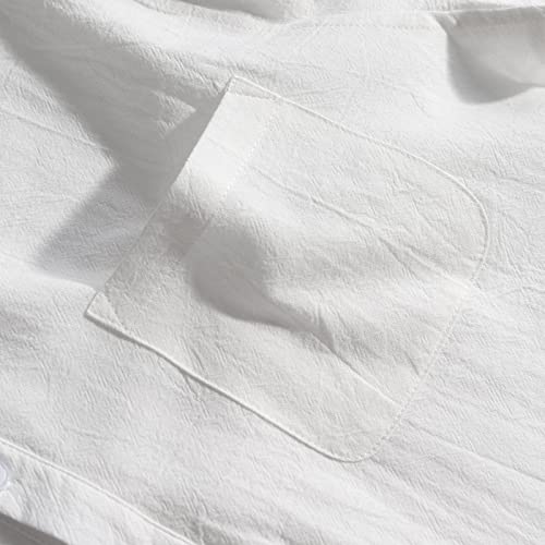 LVCBL Henley overhemd voor heren, lange mouwen, zomerhemd, vrijetijdshemd, linnen hemd, regular fit, herenshirt - Image 5