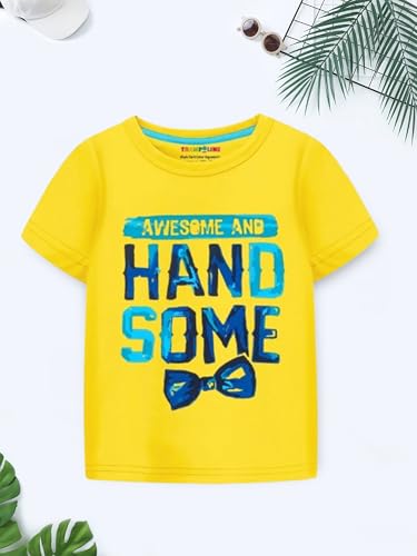 Image of Trampoline Boys Half Sleeves Regular Fit T-Shirt (Pack of 5) Multicolour