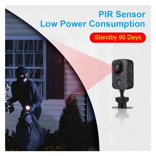Cámara web PIR en espera MD29 con grabación de seguridad HD 1080P e instalación sin cables 3