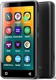 Innioasis 16Go Lecteur MP3 avec Bluetooth et WiFi, Lecteur de Musique Mp3 et Mp4 ave Spotify,Spotify Kids, Tidal, Deezer, Lecteur Vidéo à écran Tactile 4 Pouces 1080P Gris
