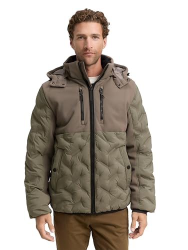TOM TAILOR Herren Hybrid Puffer-Jacke mit Steppung – Ansicht 1