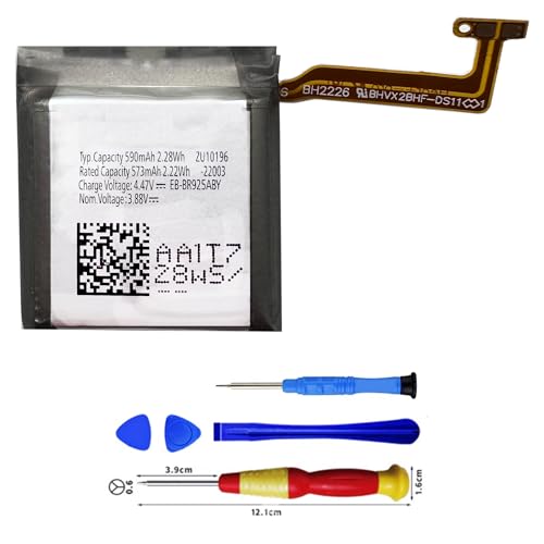 Vvuilsty EB-BR925ABY Battery Replacement for Samsung Galaxy Watch 5 Pro 45mm SM-R920 SM-R925 Smartwatch Battery 590mAh with Repair Tool Kits